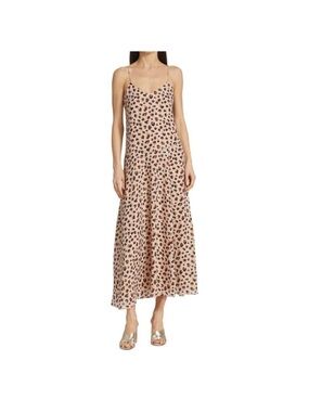 Theory Silk Leopard Maxi Dress